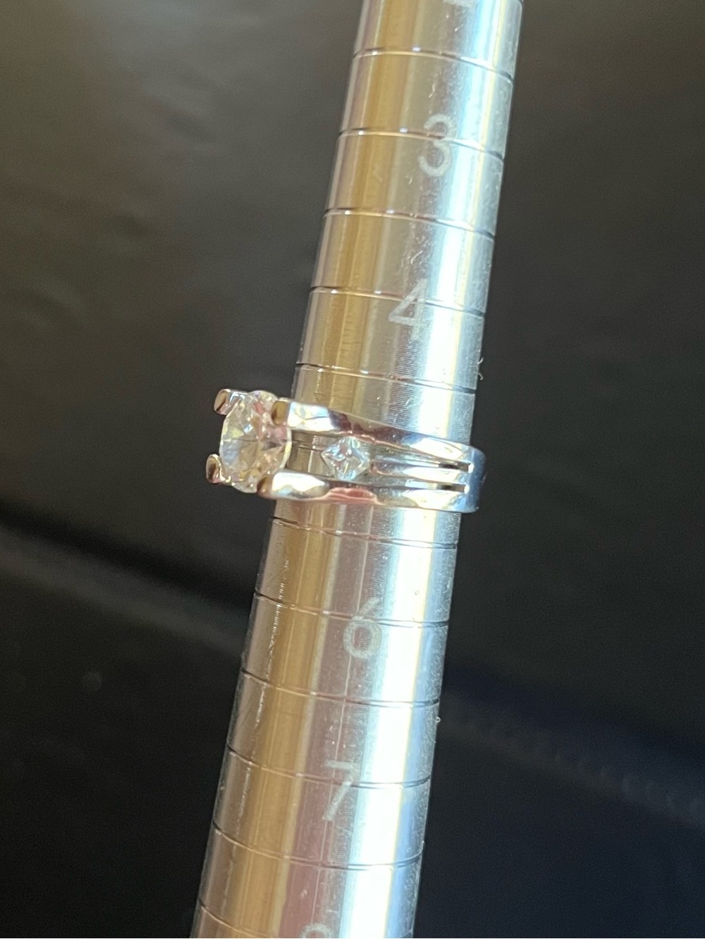 Silver Solitaire Ring RSC - Picture 10 of 10